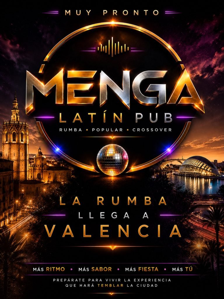 Cartel de Menga Latin Pub